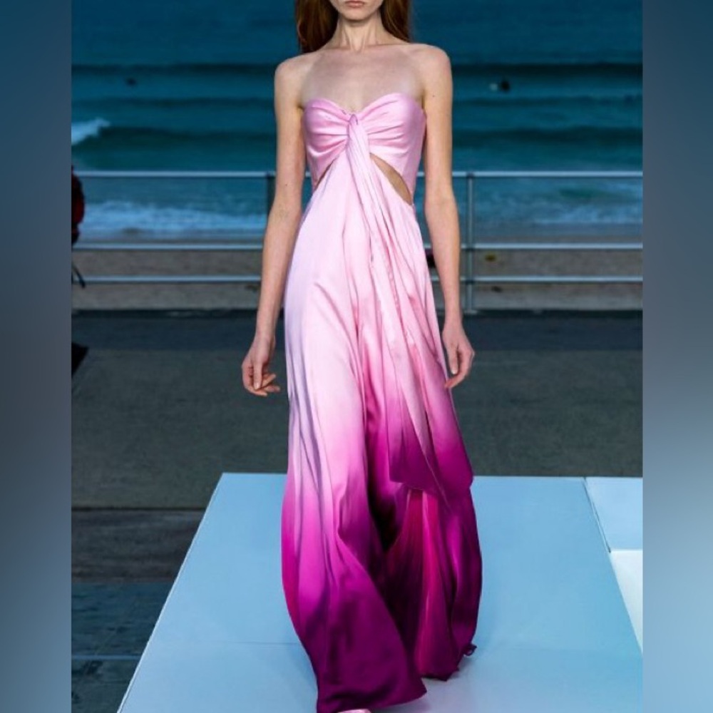 Jonathan Simkhai Pink Ombré Strapless
Prom Gown